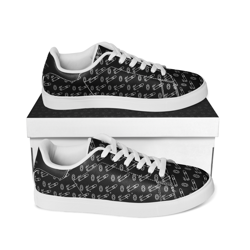 Cigar Low Tops - Black & White