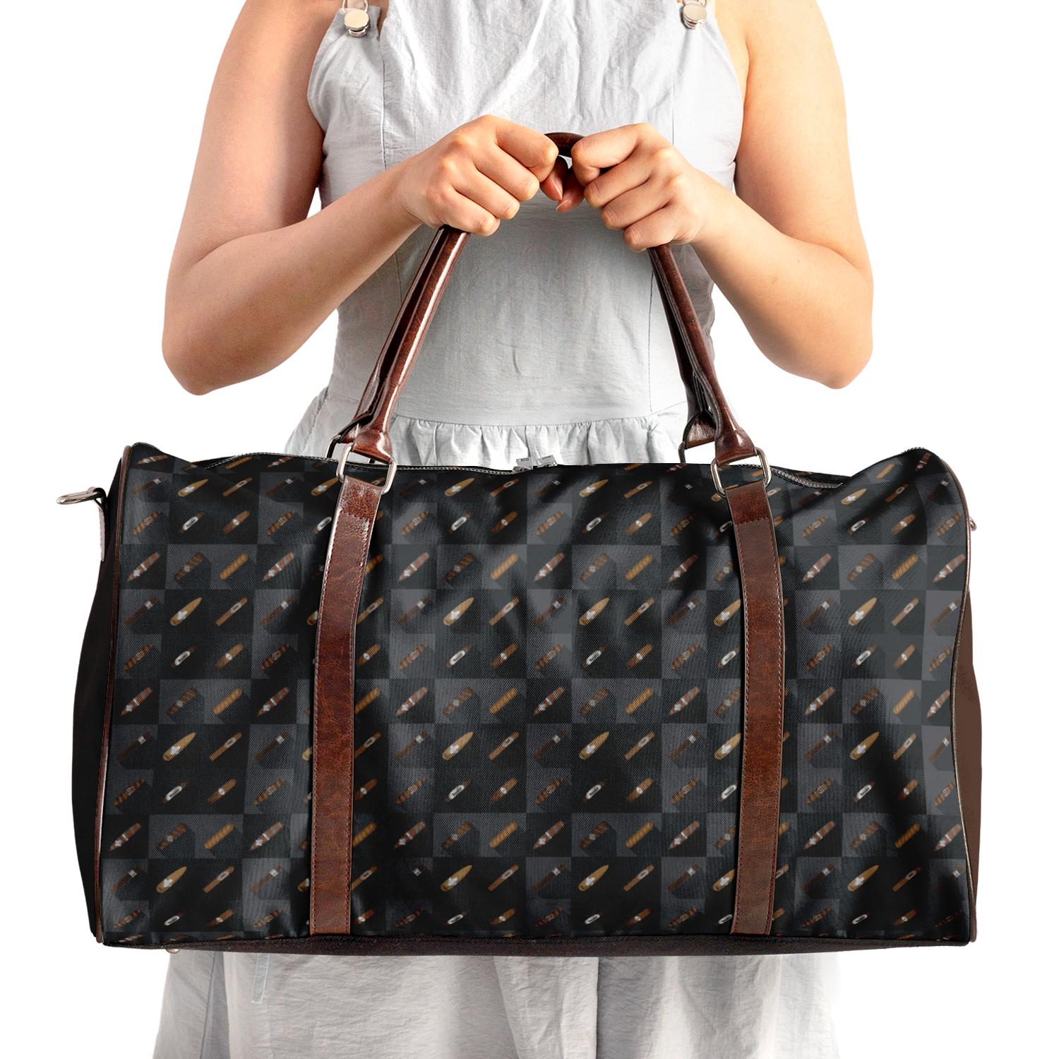 Grand Puro Duffle Bag (Black & Brown)