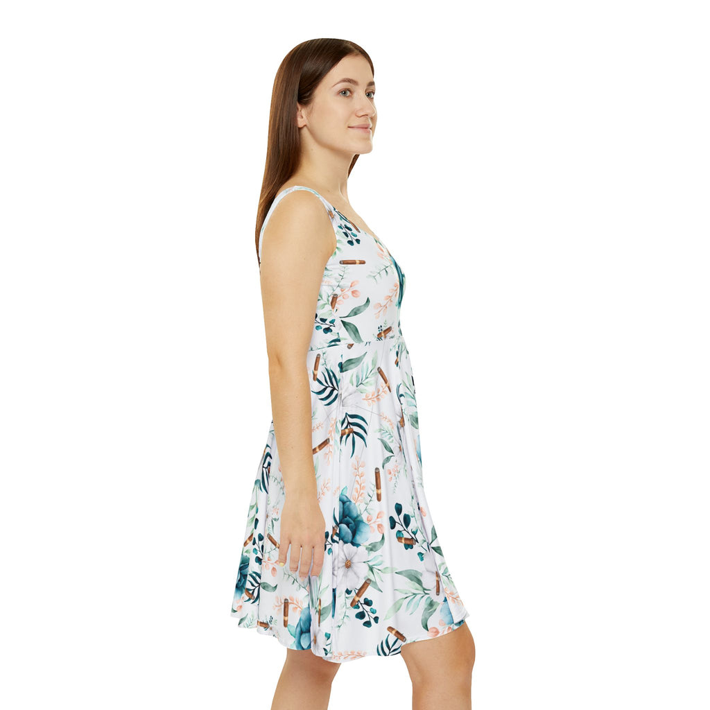 Capa Flora -  Blue & White Botanical Dress