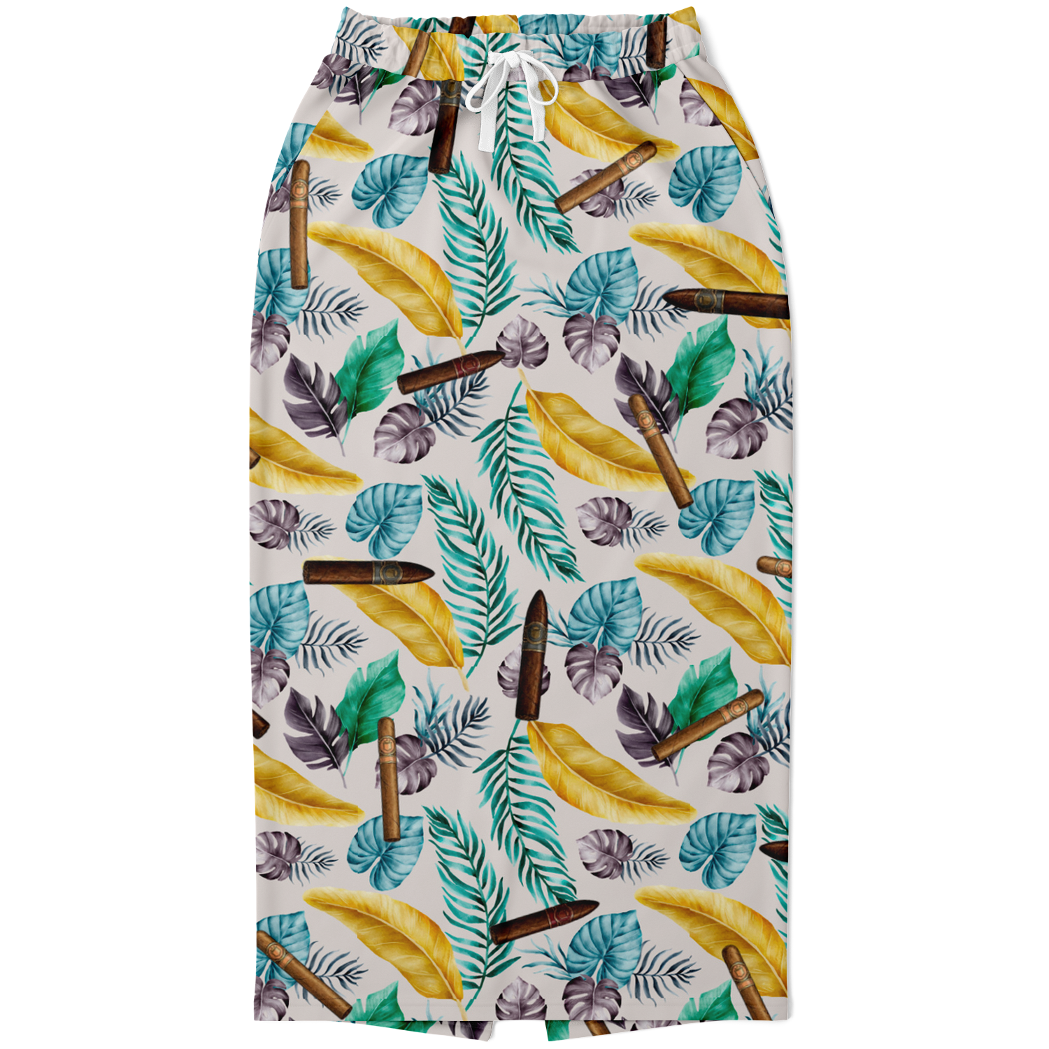 Capa Flora - Yellow Long Tropical Skirt