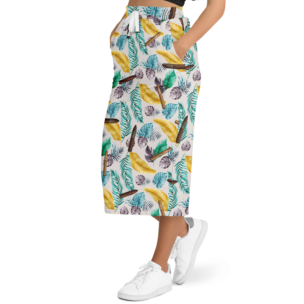 Capa Flora - Yellow Long Tropical Skirt