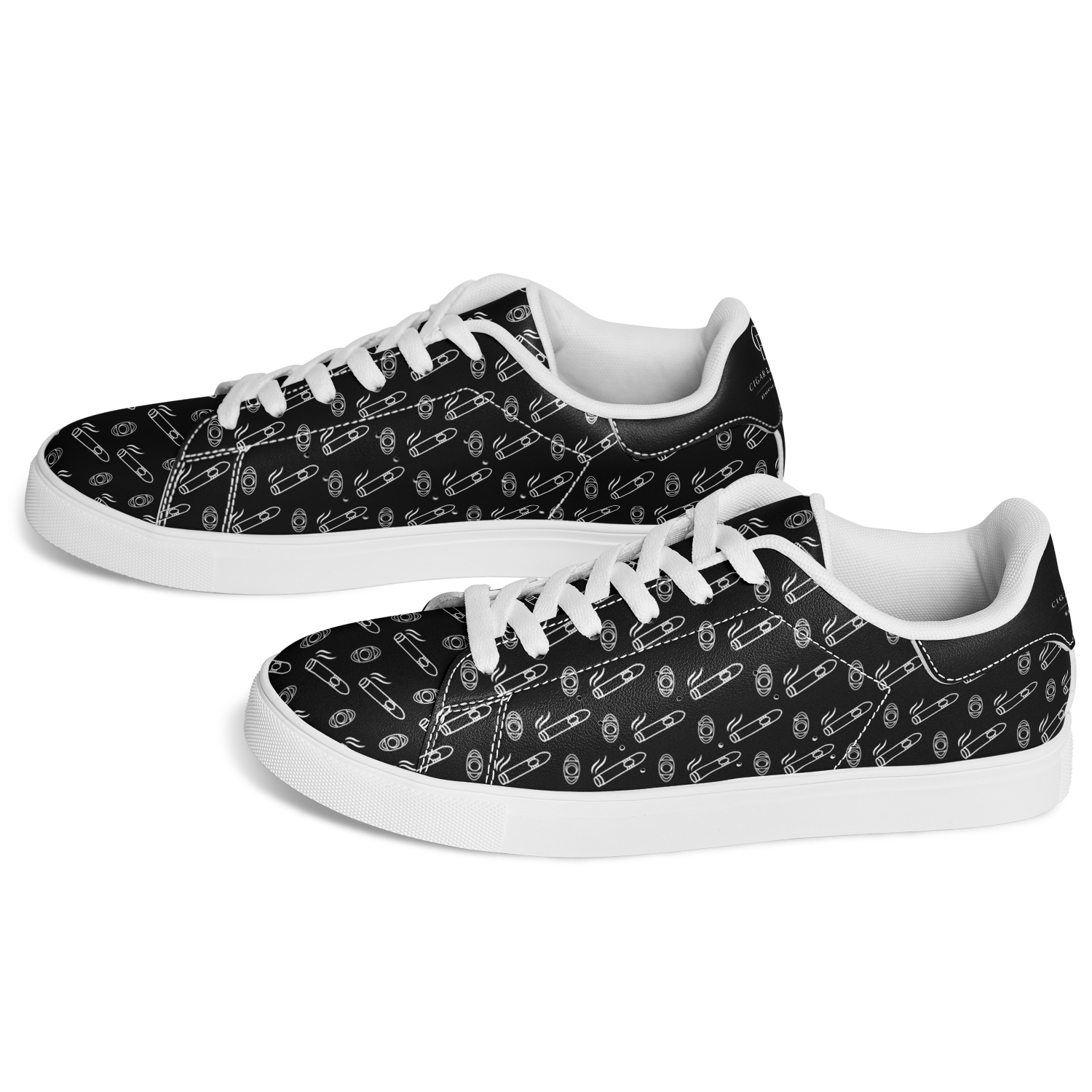Cigar Low Tops - Black & White