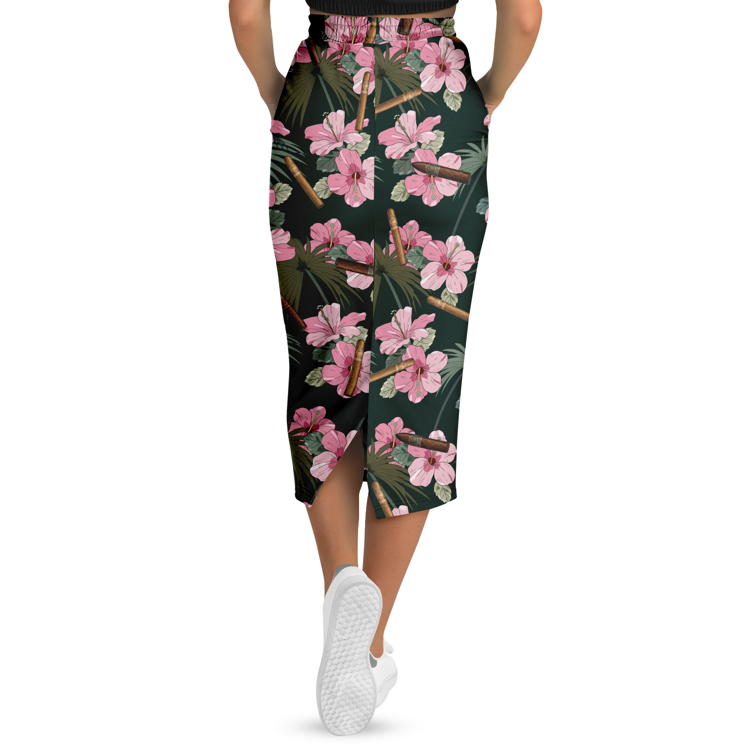 Capa Flora - Pink Long Tropical Skirt