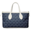 Yatch Smoke - Leather Tote Bag