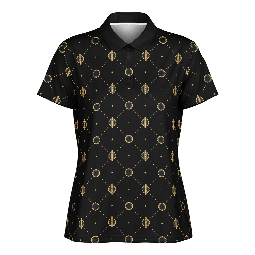 Viso Gold Link - Black Polo Shirt