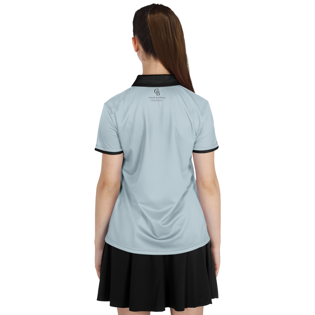 Seco - Fog & Black Logo Polo Shirt