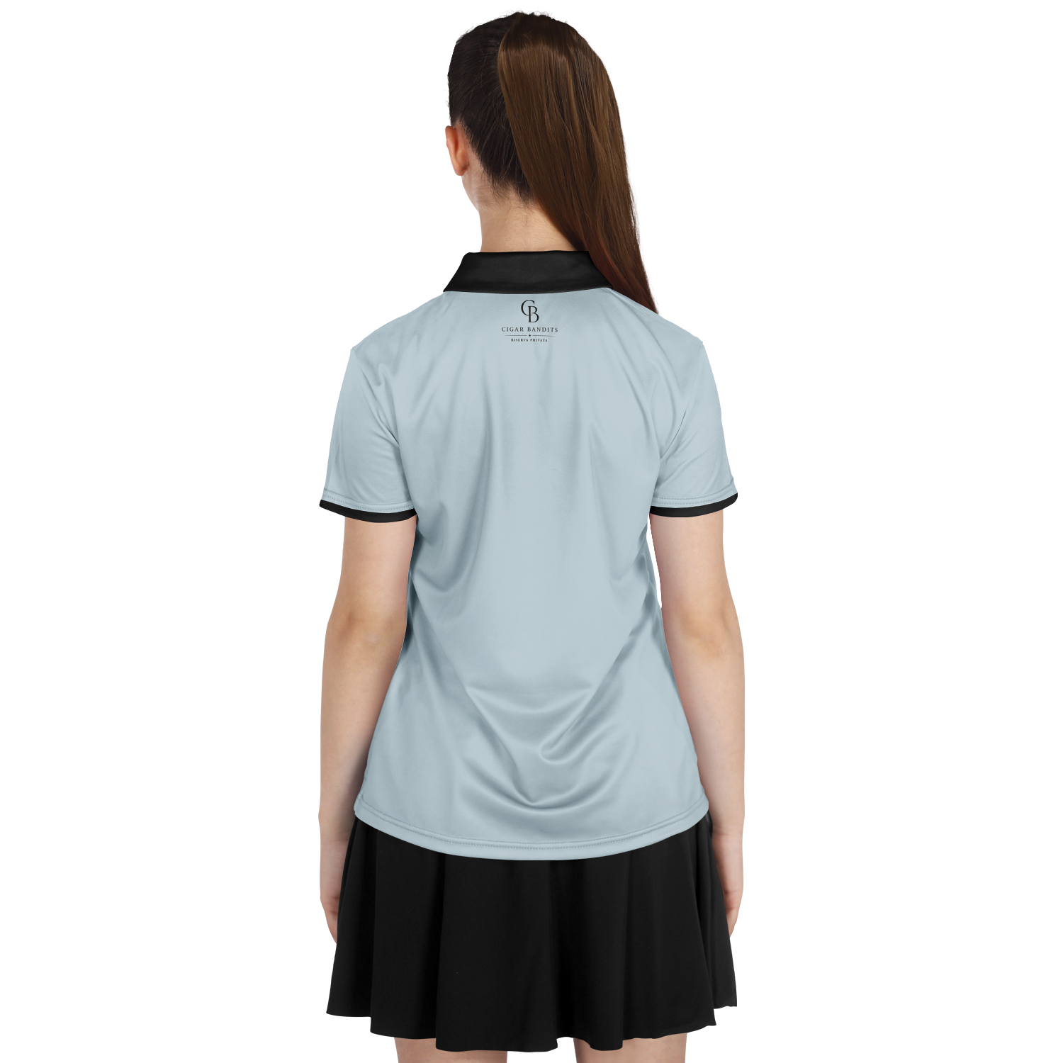Seco - Fog & Black Logo Polo Shirt
