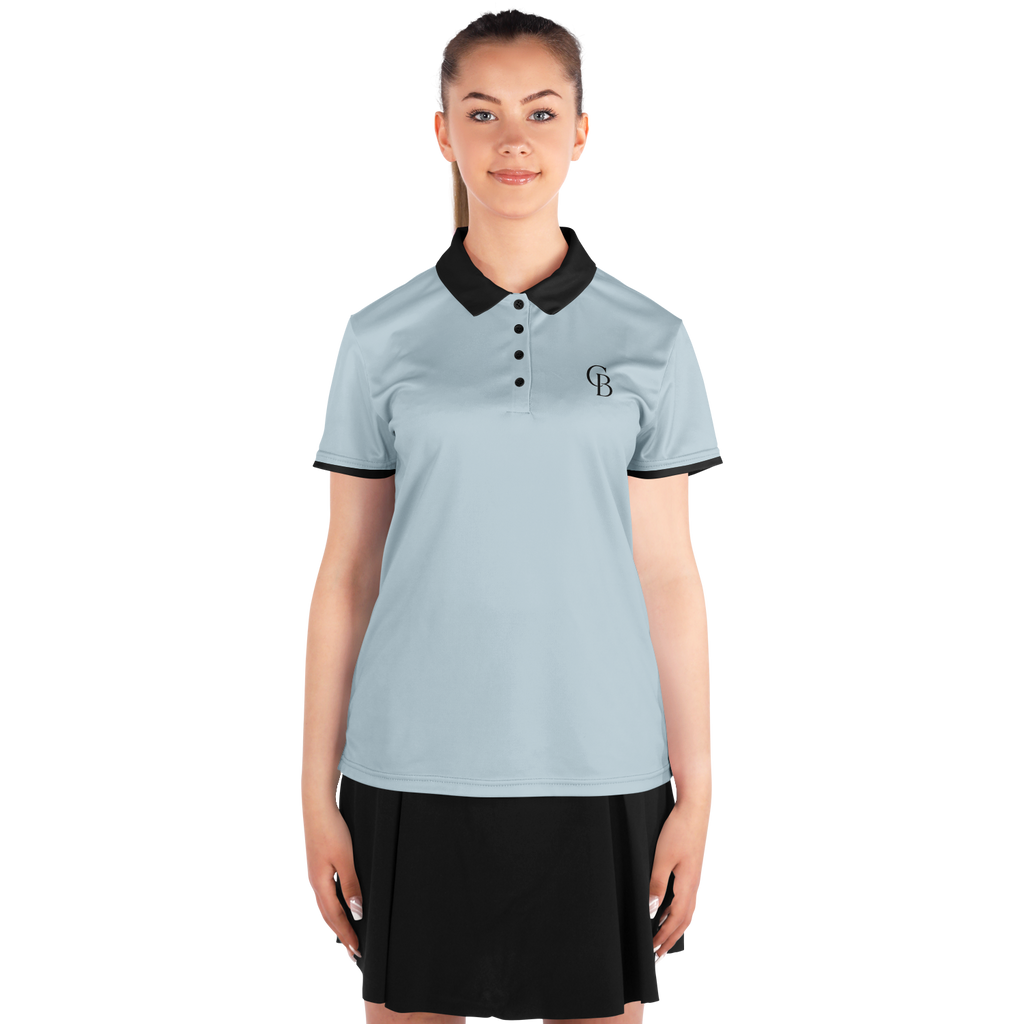 Seco - Fog & Black Logo Polo Shirt