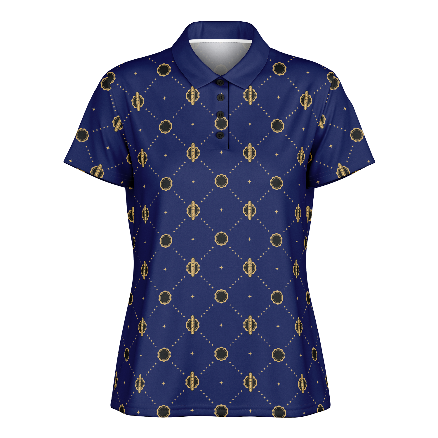 Viso Gold Link - Blue Polo Shirt