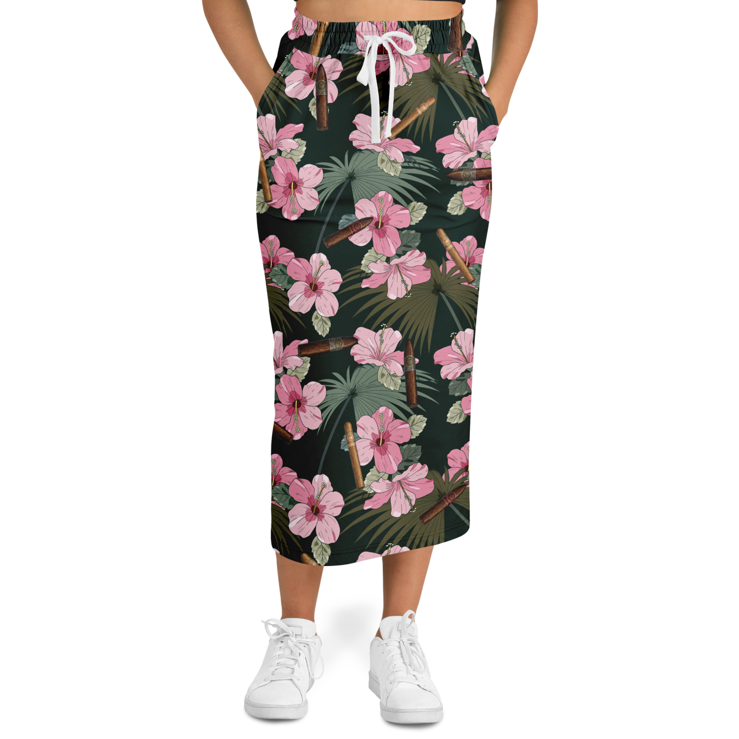 Capa Flora - Pink Long Tropical Skirt