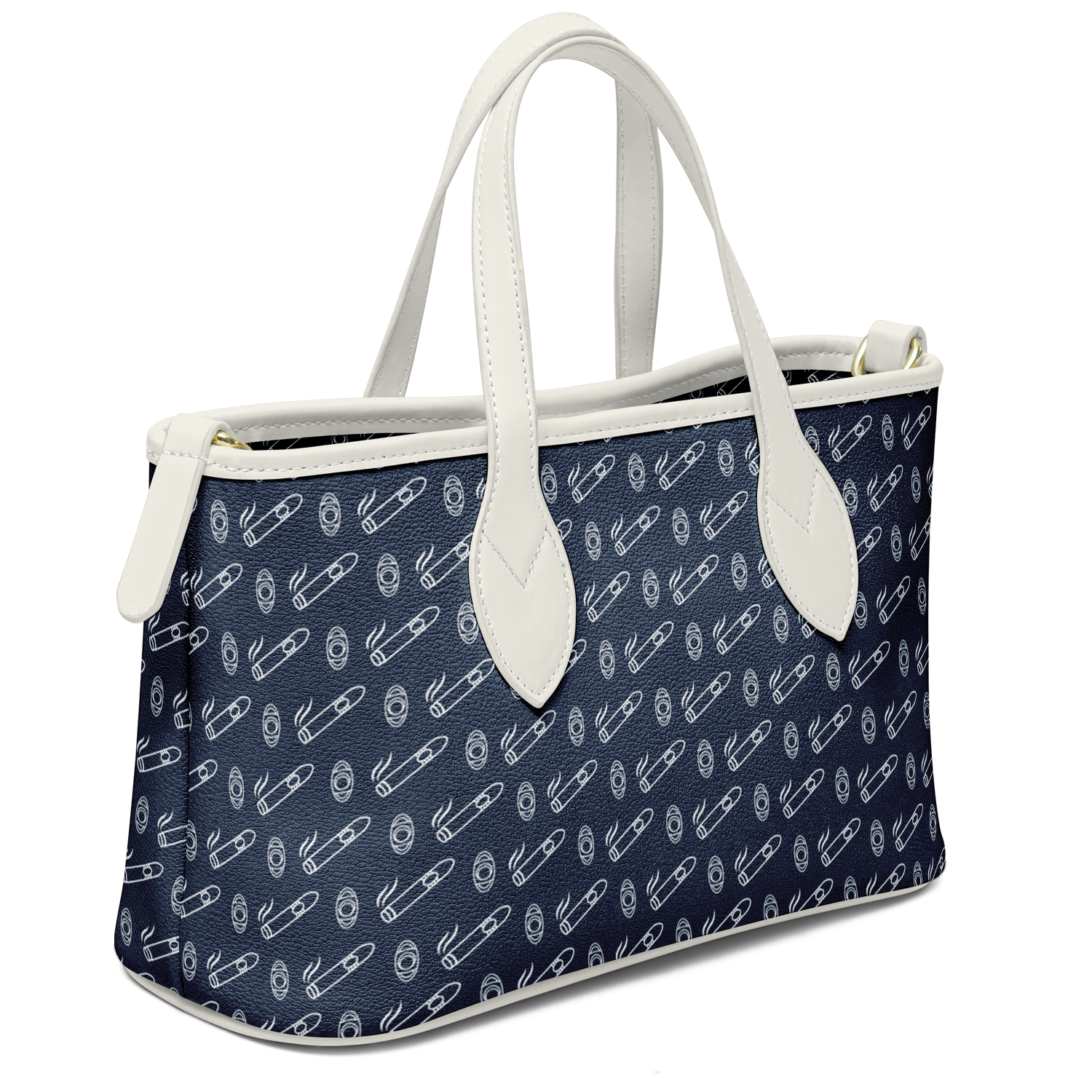 Yatch Smoke - Leather Tote Bag