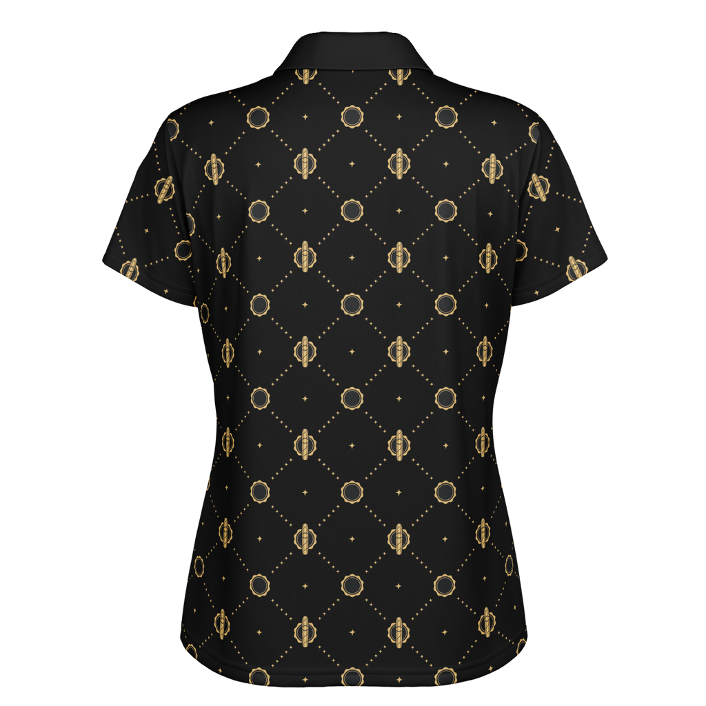Viso Gold Link - Black Polo Shirt