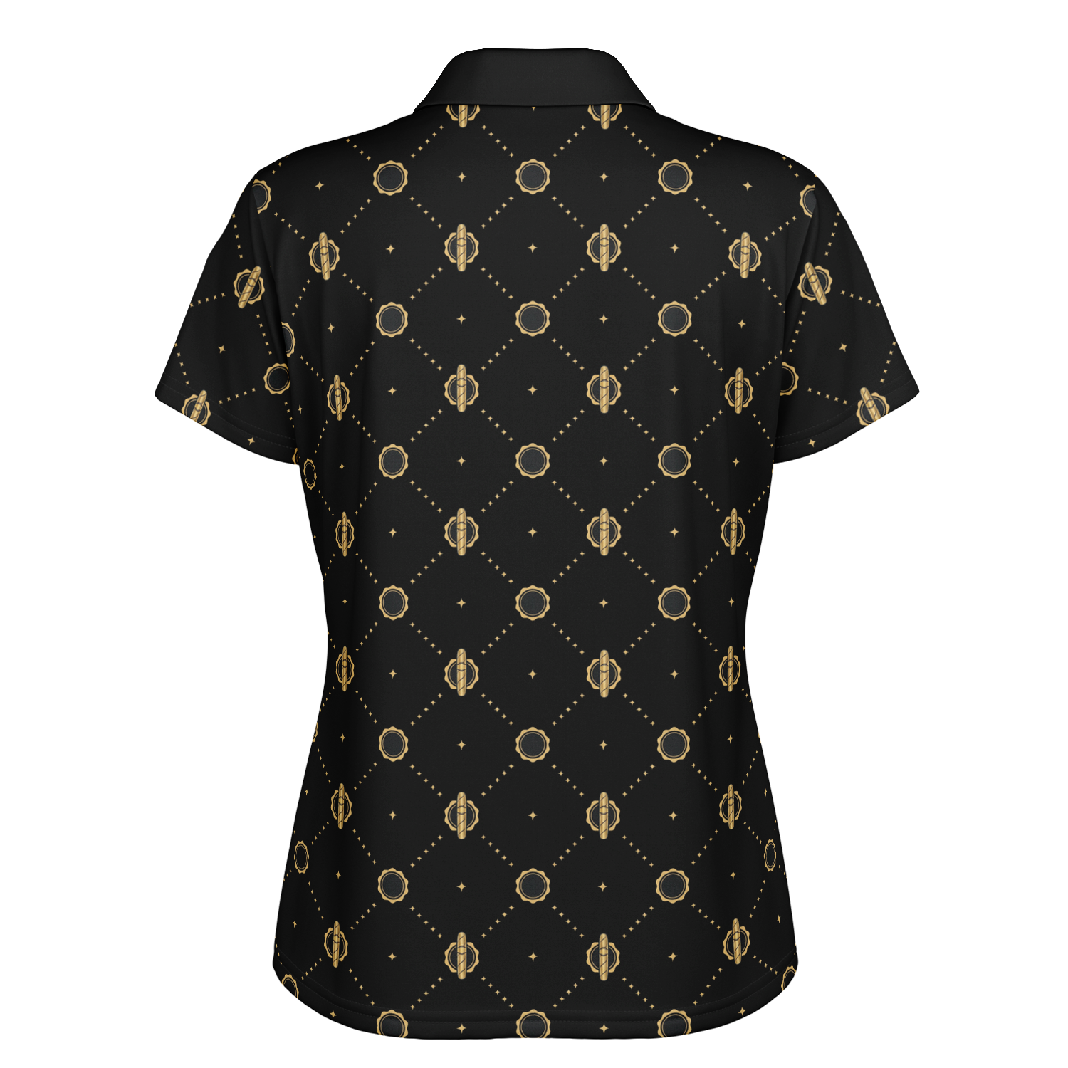 Viso Gold Link - Black Polo Shirt