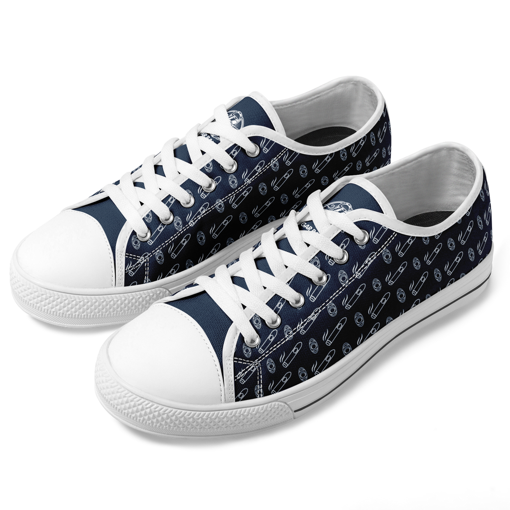Yacht Smoke Low Shoes - Navy & White