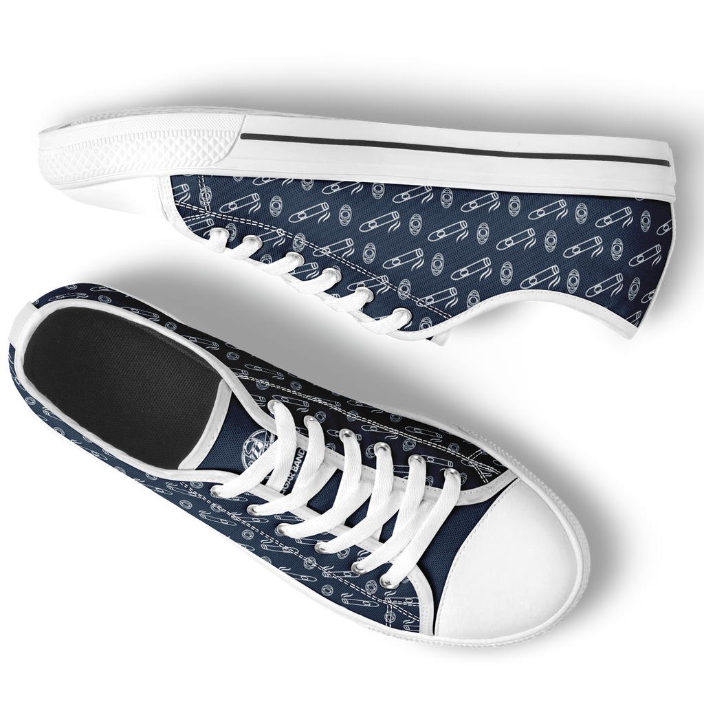 Yacht Smoke Low Shoes - Navy & White