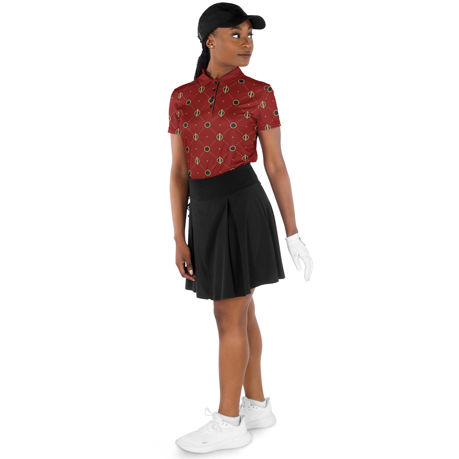Viso Gold Link - Red Polo Shirt