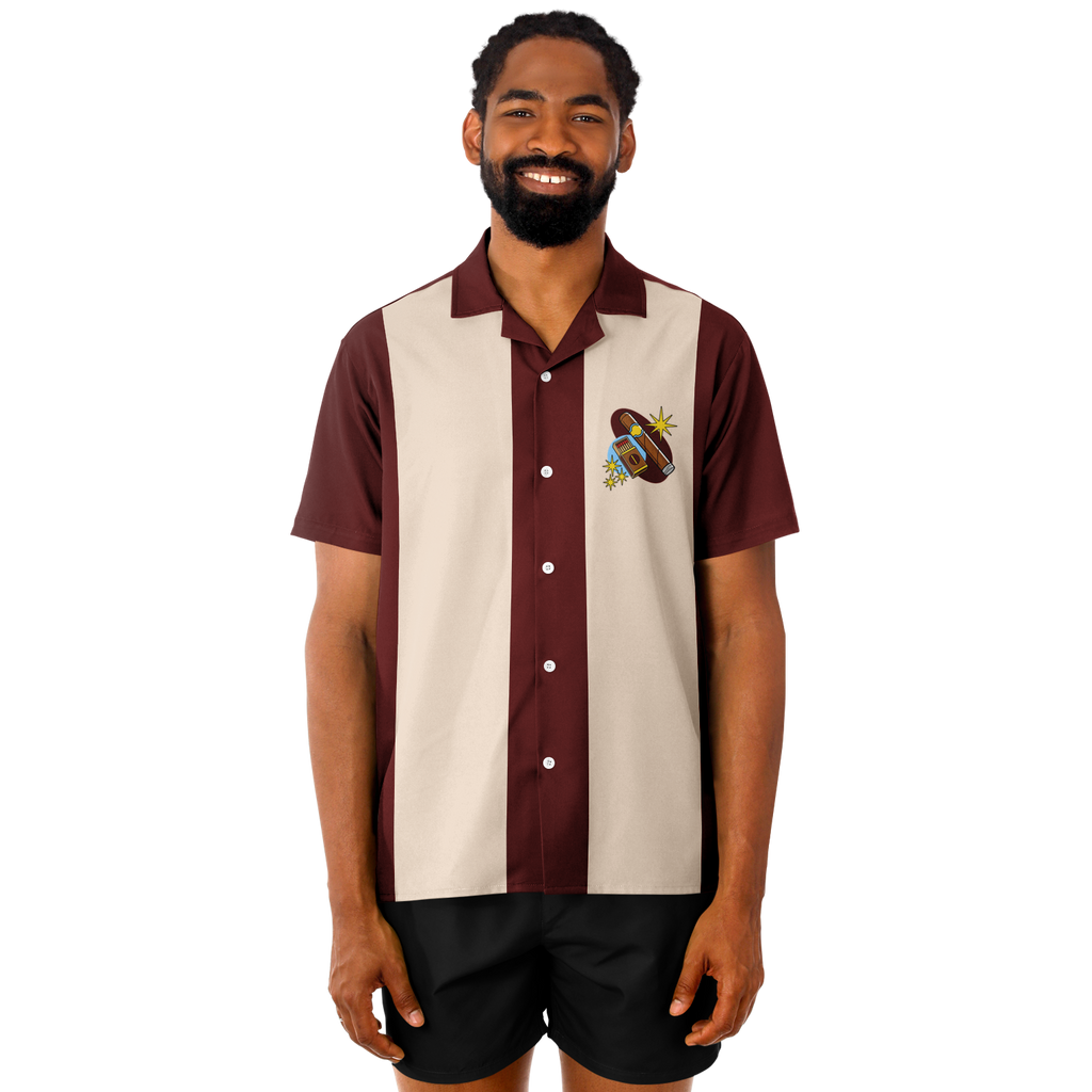 Retro Smoke no.15 - Burgandy and Tan